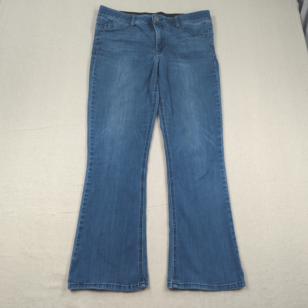 Democracy Jeans Womens 14 Blue Boot Cut Stretch Western Cowgirl‎ Boho